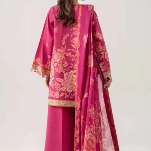 3 Piece - Digital Printed Embroidered Suit - 42602099